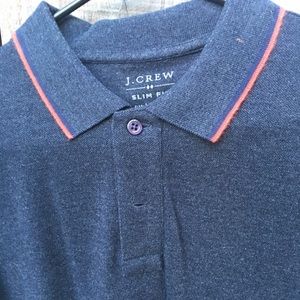 Mens J Crew Heather Gray Polo